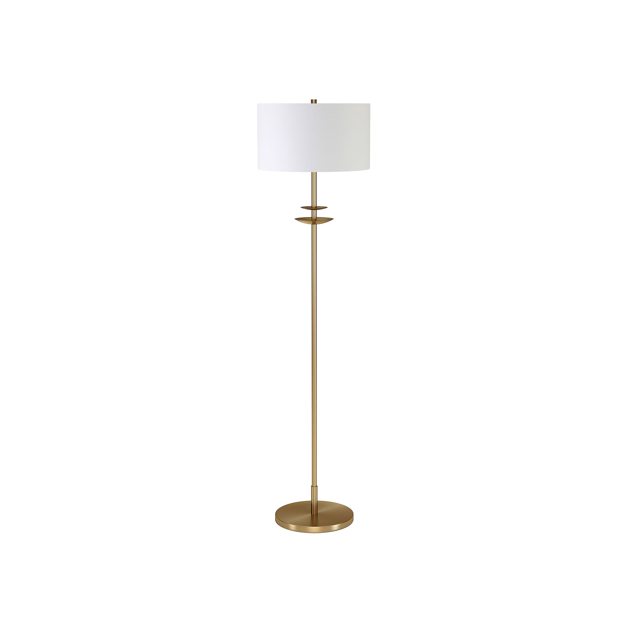 Finley & Sloane Avery Tall Floor Lamp, Brass