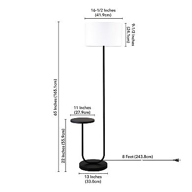 Finley & Sloane Jacinta Tray Table Floor Lamp