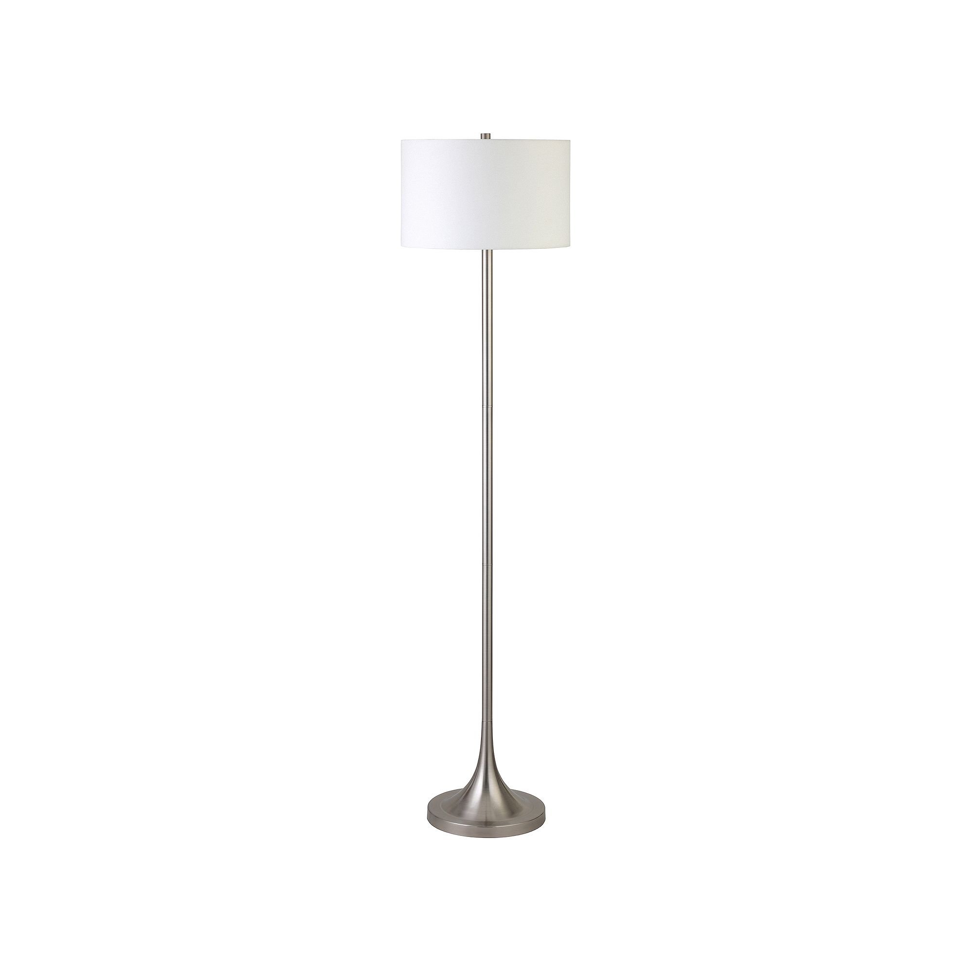 Finley & Sloane Josephine Tall Floor Lamp, Brushed Nickel