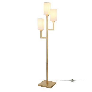 Finley & Sloane Basso 3-Light Torchiere Floor Lamp