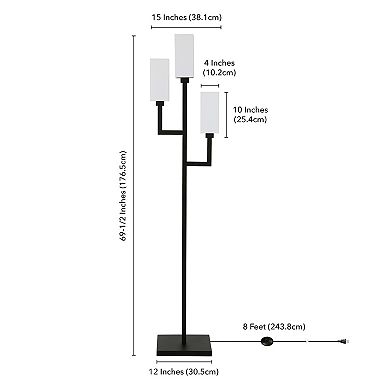 Finley & Sloane Basso 3-Light Torchiere Floor Lamp