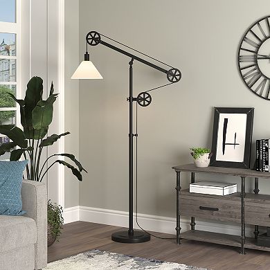 Finley & Sloane Descartes Pulley System Floor Lamp