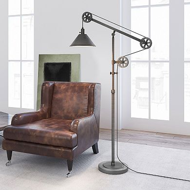 Finley & Sloane Descartes Pulley System Floor Lamp