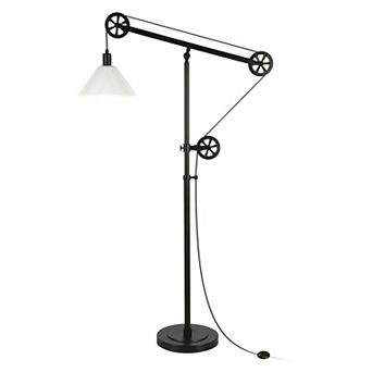 Finley & Sloane Descartes Pulley System Metal Floor Lamp