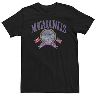 Big & Tall Niagara Falls Badge Graphic Tee