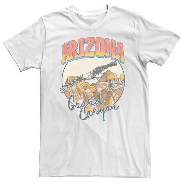 Big & Tall Eagle Flying Grand Canyon Arizona Circle Graphic Tee