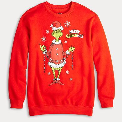 Juniors' Merry Grinchmas Graphic Sweatshirt
