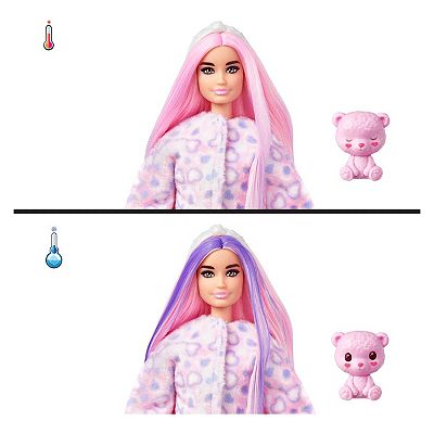 Barbie dolls with pink hair clearance