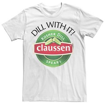 Men's Claussen Kosher Dill With it Spears Logo Graphic Tee