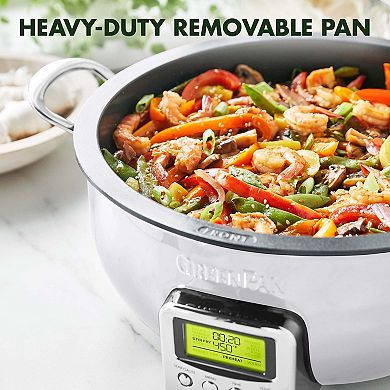 GreenPan Elite Essential Smart Electric PFAS-Free Nonstick Ceramic 6-qt. Skillet