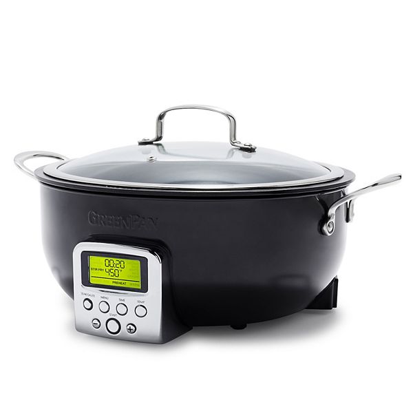 GreenPan Elite Essential Smart Electric PFASFree Nonstick Ceramic 6qt