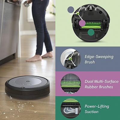 iRobot™ Roomba™ i3+ (3550) Wi-Fi® Connected Self-Emptying Robotic