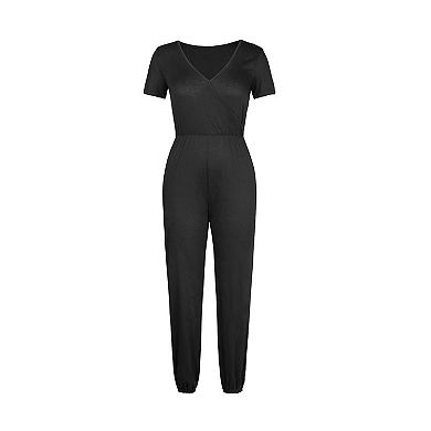 Women's CUPSHE Danica V-neck Maxi Short Sleeve Jumpsuit