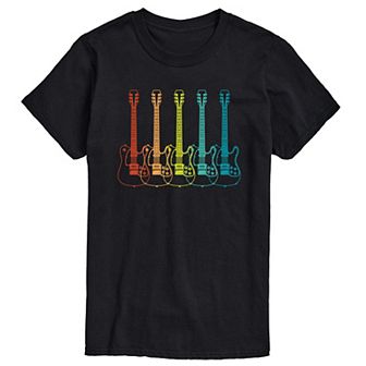 Big & Tall Guitar Lineup Graphic Tee