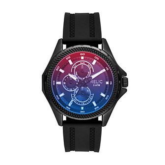 Men's Relic by Fossil Julian Black Silicone Watch