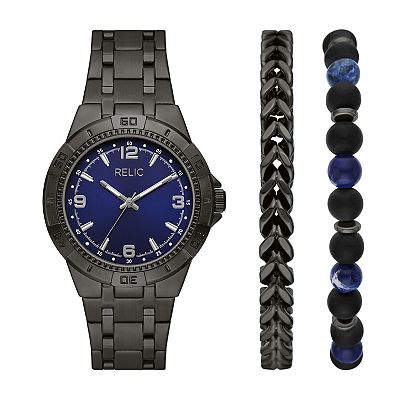 Men s Relic by Fossil Garrett Watch Bracelet Set