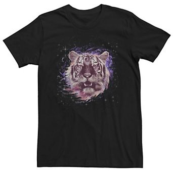 Big & Tall Space Tiger Graphic Tee