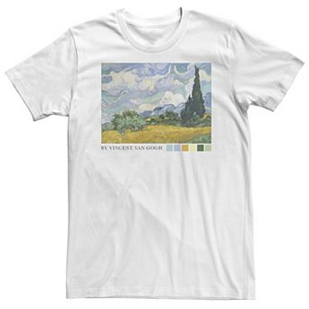 Big & Tall Trendy Vincent Van Gogh Photoreal Graphic Tee