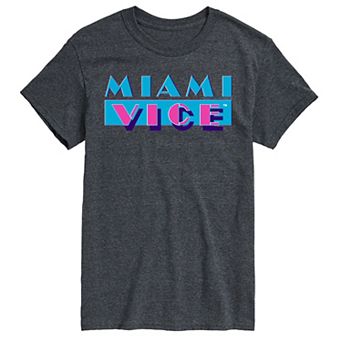 Big & Tall Miami Vice Logo Graphic Tee