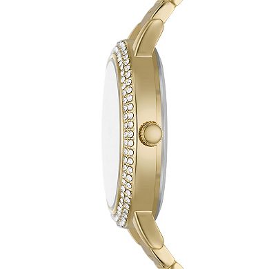 Women's Relic by Fossil Pave Gold Watch & Bracelet Set