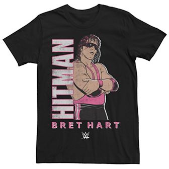 Big & Tall WWE Retro Hitman Bret Hart Graphic Tee
