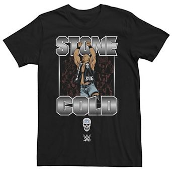 Big & Tall WWE Stone Cold Crowd Comic Graphic Tee