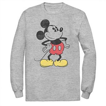 Disney's Mickey Mouse Big & Tall Hands On The Hip Pose Long Sleeve