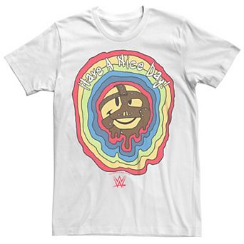 Big & Tall WWE Have A Nice Day Rainbow Logo Tee