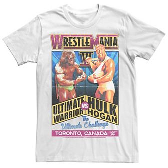 Big & Tall WWE Ultimate Warrior VS Hulk Hogan Graphic Tee