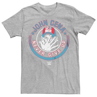 Big & Tall WWE John Cena Never Give Up Logo Graphic Tee