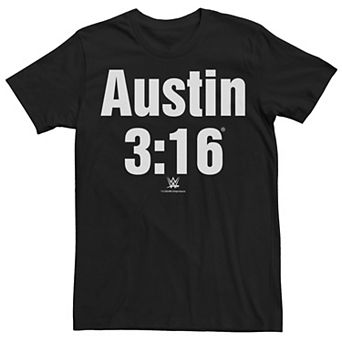 Big & Tall WWE Steve Austin 3:16 BW Graphic Tee