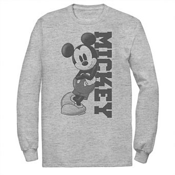 Disney's Mickey Mouse Big & Tall Leaning On Name Long Sleeve