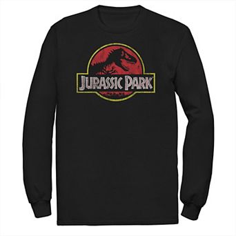 Big & Tall Jurassic Park Classic Logo Long Sleeve Graphic Tee