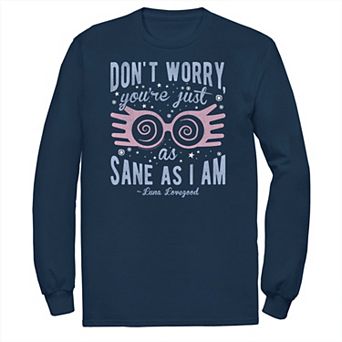 Big & Tall Harry Potter Luna You're Just As Sane As I Am Long Sleeve Tee