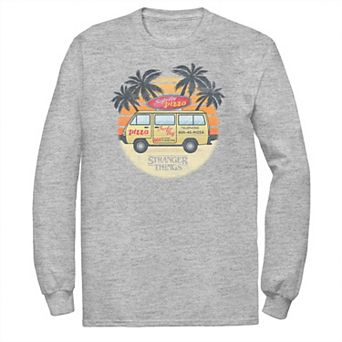 Big & Tall Stranger Things Surf Combi Pizza Long Sleeve Tee