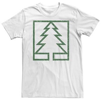 Big & Tall Pine Tree Square Graphic Tee