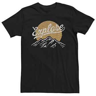 Big & Tall Explore In Mountains Graphic Tee