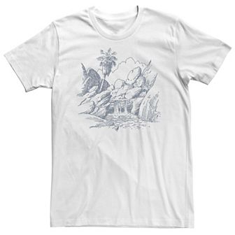 Big & Tall Waterfall Nature Graphic Tee