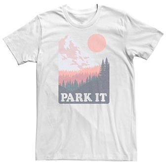 Big & Tall Park It Mountain and Forest Landscape Graphic Tee