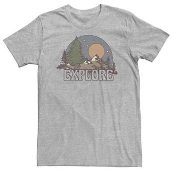 Big & Tall Trendy Explore Outdoors Graphic Tee