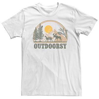 Big & Tall Trendy Outdoorsy Landscape Graphic Tee