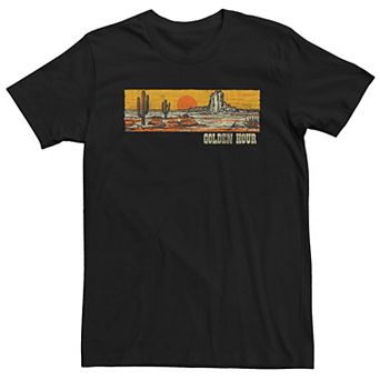 Big & Tall Trendy Golden Hour Panel Graphic Tee