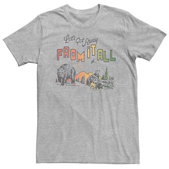 Big & Tall Lets Get Away From It All Graphic Tee