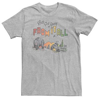 Big & Tall Lets Get Away From It All Graphic Tee