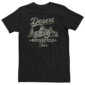 Big & Tall Desert Motorcycle Tour Graphic Tee