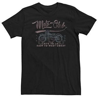 Big & Tall Moto Club NYC To LA Graphic Tee