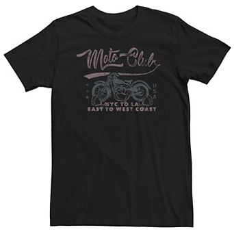 Big & Tall Moto Club NYC To LA Graphic Tee