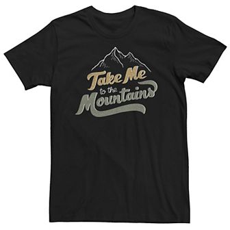 Big & Tall Take Me To The Mountains Graphic Tee