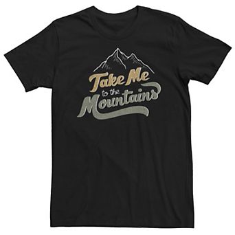 Big & Tall Take Me To The Mountains Graphic Tee