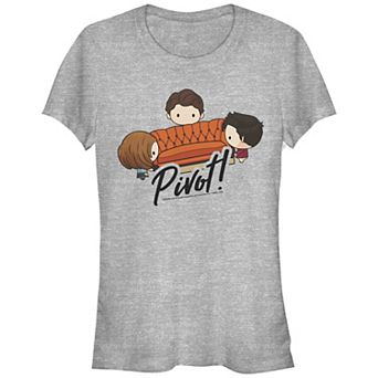 Juniors' Friends Chibi Pivot Fitted Graphic Tee